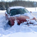 Car Stuck In Snow